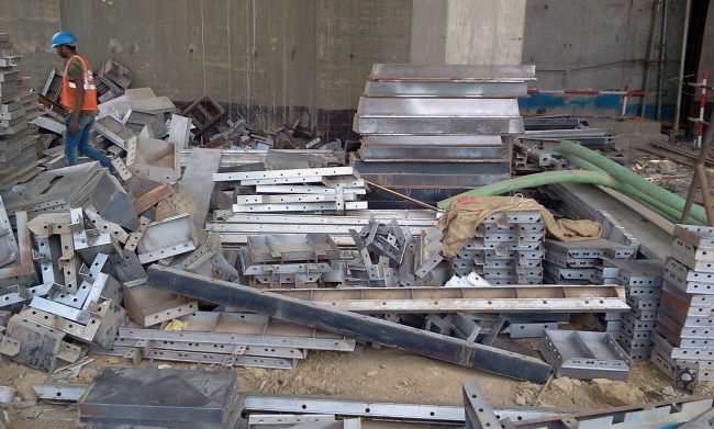 Modular aluminium formwork accessories